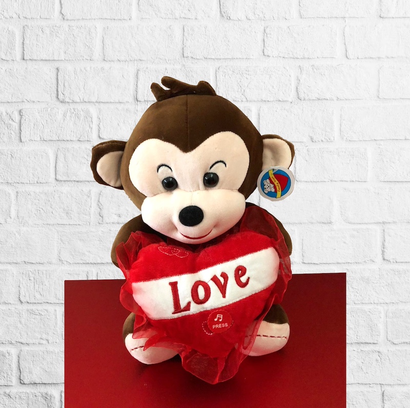 Monkey Love Heart